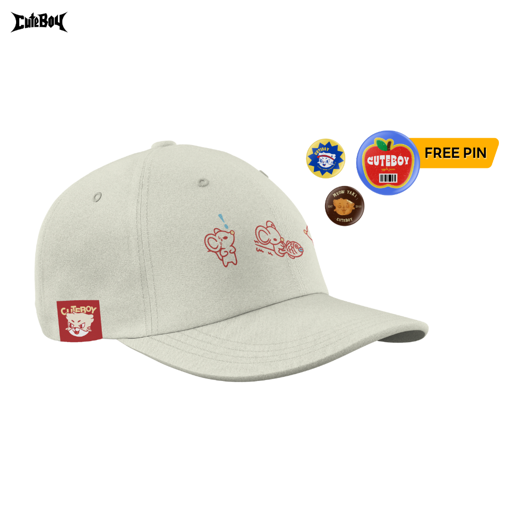 CuteBoy | Multi-Mice Cap [Cream] หมวก