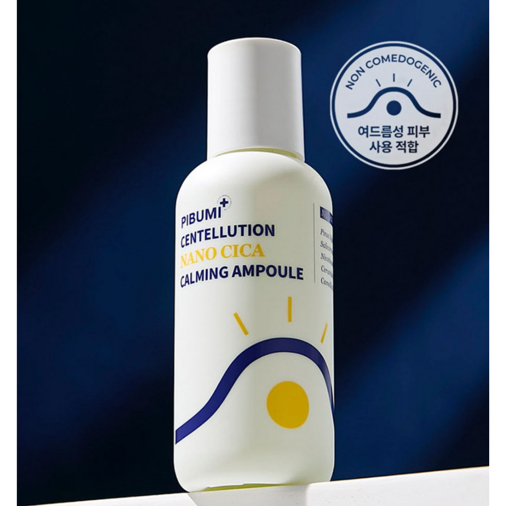 Pibumi+ Centellution Nano Cica Calming Ampoule 80mL แอมพูลช่วยปลอบประโลมผิว ช่วยลดระคายเคือง ฟื้นฟูผิวแข็งแรง กระจ่างใส