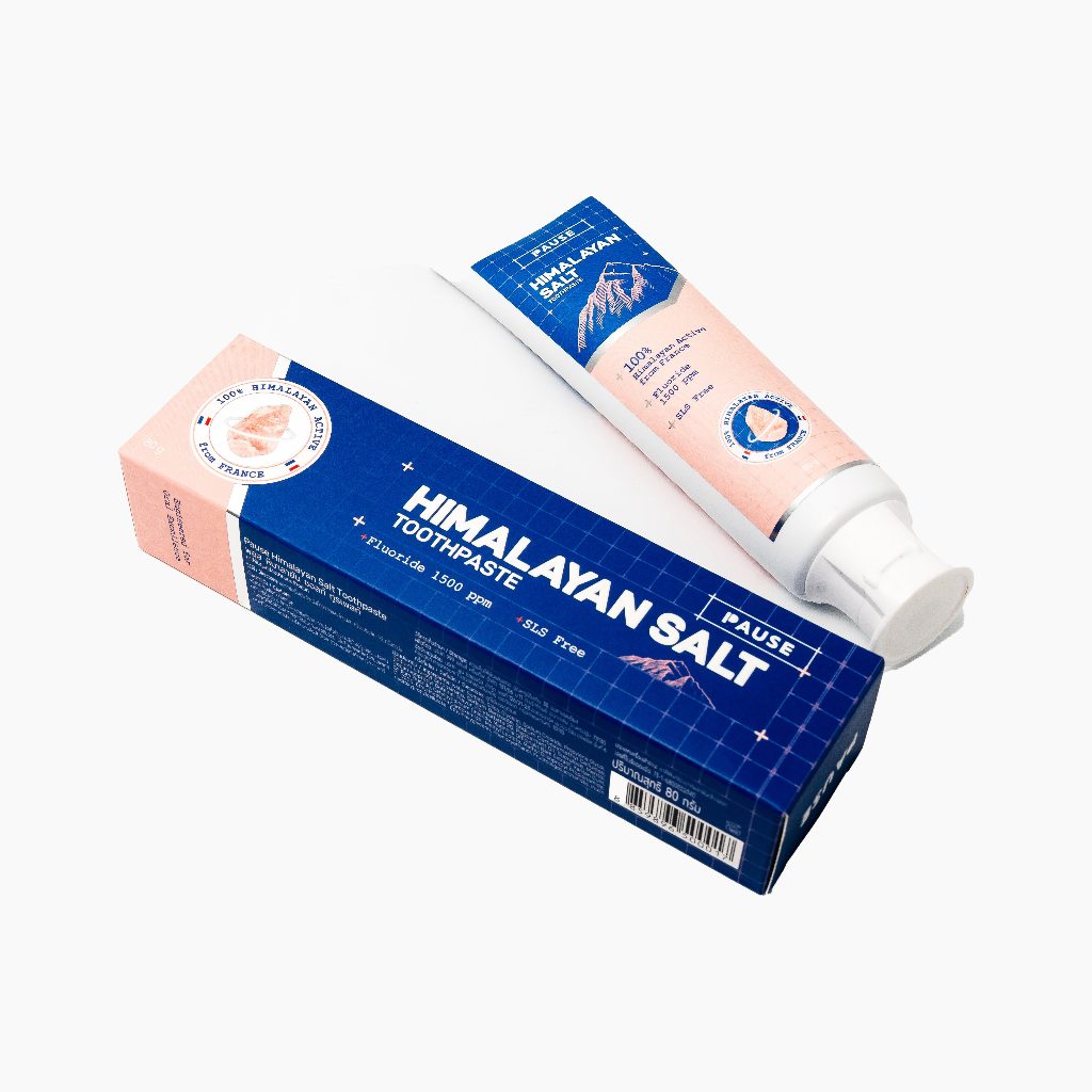 ยาสีฟัน PAUSE Himalayan Salt Toothpaste | เกลือหิมาลายัน 100% นำเข้าจากฝรั่งเศส