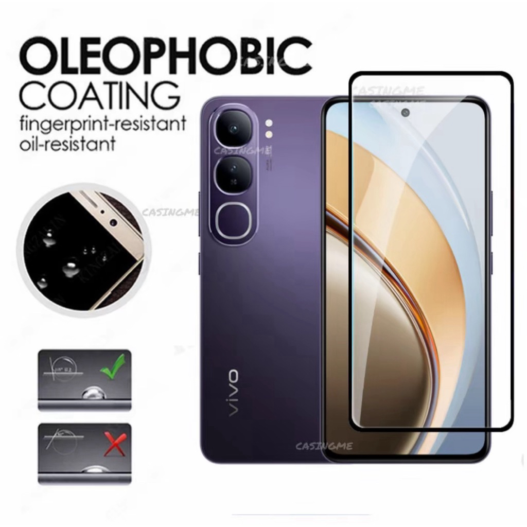 ฟิล์มกระจกนิรภัย เต็มจอ Vivo Y200 5G ฟิล์มกันรอย