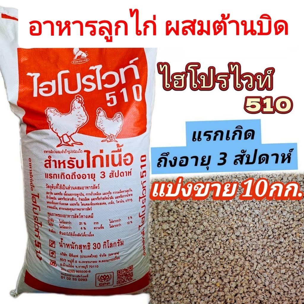 อาหารลูกไก่​ ผสมต้านบิด​ แข็งแรงโตไว​ โปรตีนสูง​