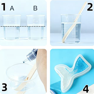 น้ำยาเรซิ่นอีพ๊อกซี่ DIY ง่ายๆ เรซิ่นคริสตัล EPOXY Resin AB