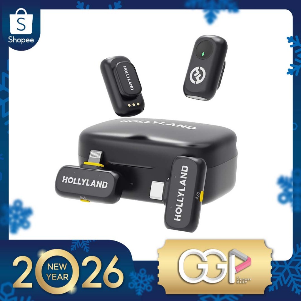 Hollyland Lark A1 Combo ไมค์ไร้สาย สำหรับ iPhone/Android เสียงคมชัด ตัดเสียงรบกวน [กรุงเทพฯส่งด่วน]