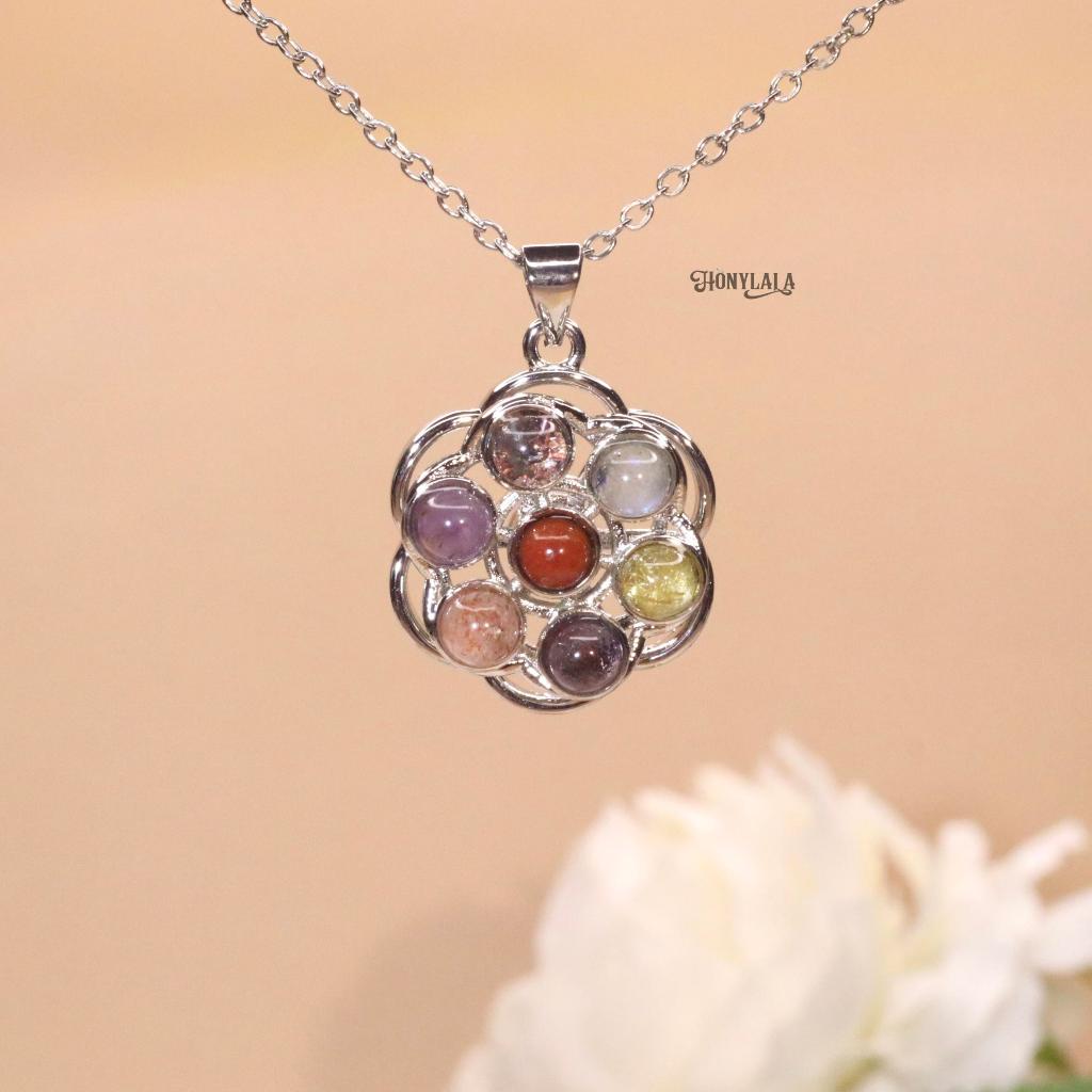 TMN32 | สร้อยคอทัวร์มาลีน พลอยธรรมชาติแท้ ปรับขนาดได้ | ซื้อ 1 แถม 2 แถมกล่องหนัง แถมเครื่องประดับ 1