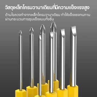 ชุดไขควงแม่เหล็ก ชุดไขควงพกพา 9 in1 Screwdriver Set