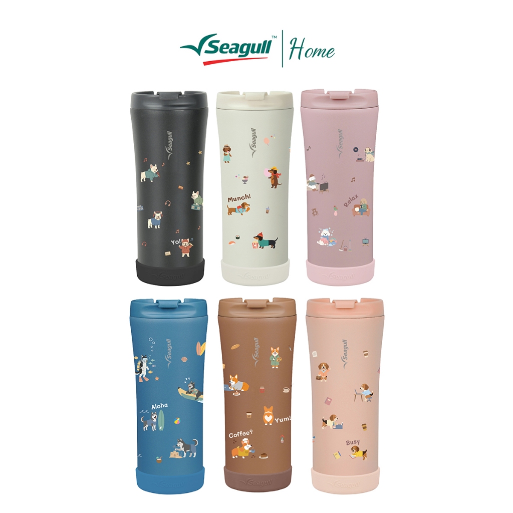 [Limited Edition] Seagull แก้วน้ำสุญญากาศ มินิมอล 0.5 ลิตร Puppy Role Play