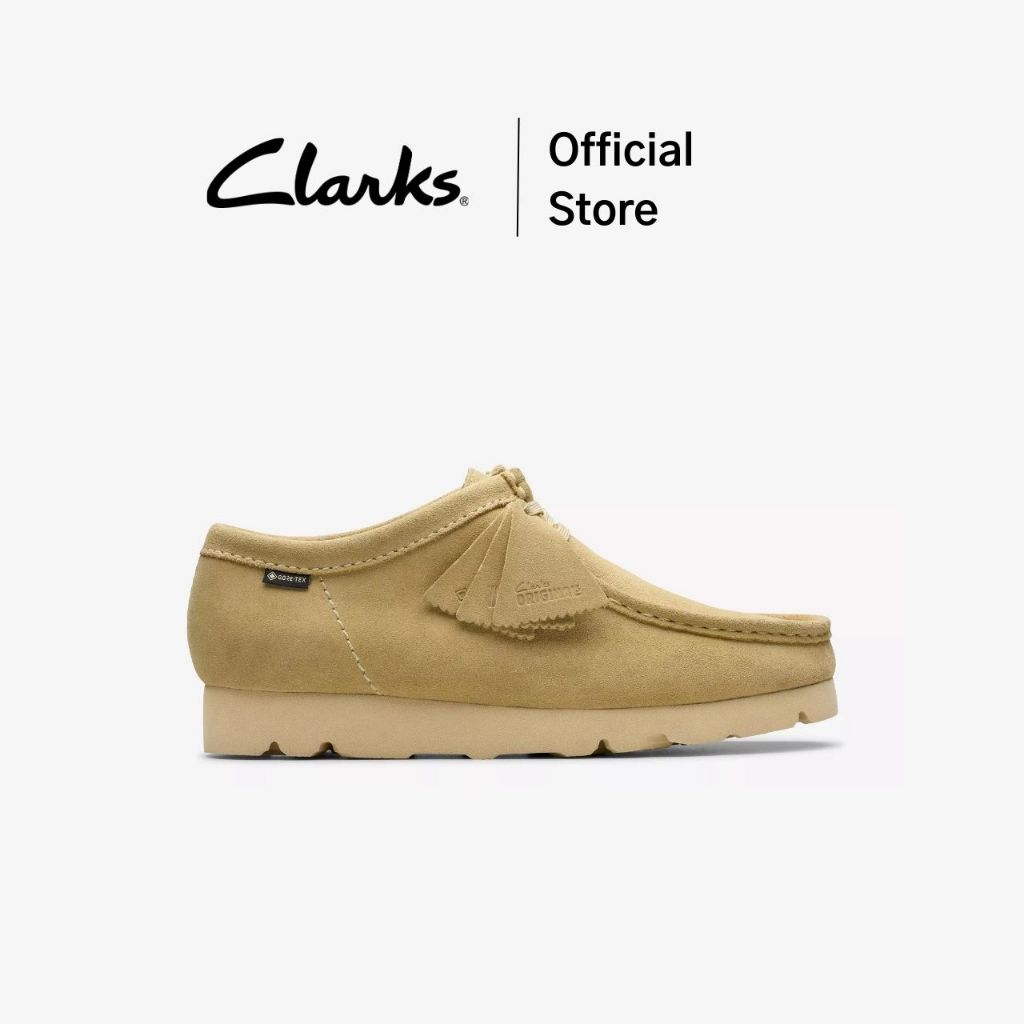 Clarks รุ่น WALLABEE GORE-TEX  สี MAPLE SUEDE รองเท้าผ้าใบผู้ชาย รองเท้า SNEAKER(รองเท้าสนีกเกอร์) คุณภาพดี นุ่ม ใส่สบาย