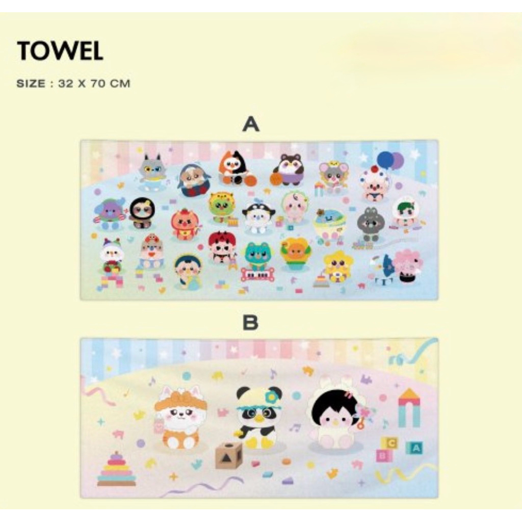 TOWEL ผ้าเช็ดตัว GMMTV fandom สุดน่ารัก permpoon Wesley Domiia Jummo any lunar POLCASAN Jaidee Ceri 