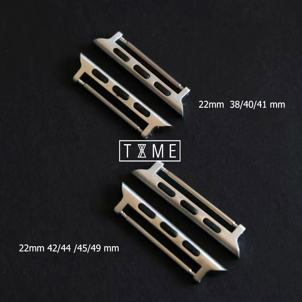 TYME  Apple Watch adapter หัวต่อสายนาฬิกา ข้อต่อ Apple Watch connector silver black  42mm 38mm ส่งด่