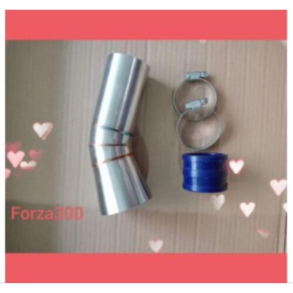 ท่อกรองเลส forza300-350 แถมยางกันน้ำ