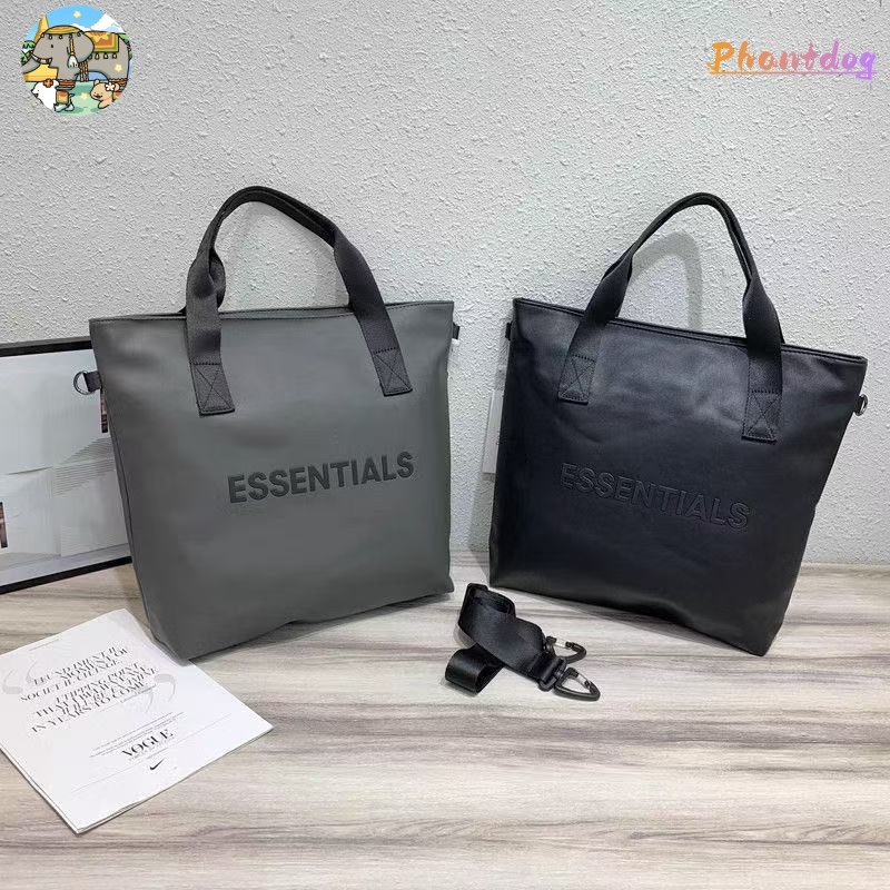 กระเป๋า FOG ESSENTIALS ลายทางสองสี สไตล์สตรีท อเนกประสงค์ น้ำหนักเบา พกพาสะดวก ใช้ได้ทั้งชายและหญิง คุณภาพสูง เหมาะสำหรั