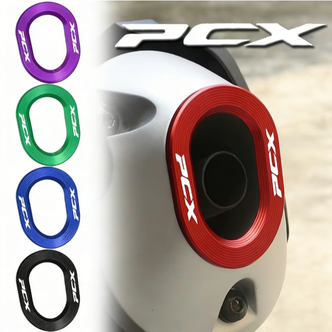เหมาะสําหรับ 2021-2025 PCX160 ท่อไอเสียตกแต่ง Anti-scalding ฝาครอบหาง CNC PCX อุปกรณ์เสริม