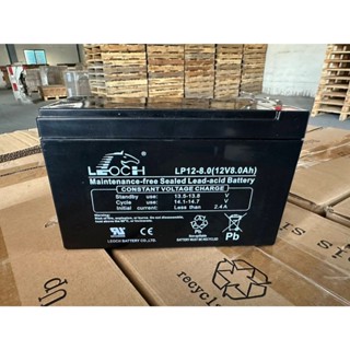 12v  8ah LEOCH แบตเตอรี่แห้ง เครื่องสำรองไฟ, UPS, ไฟฉุกเฉิน