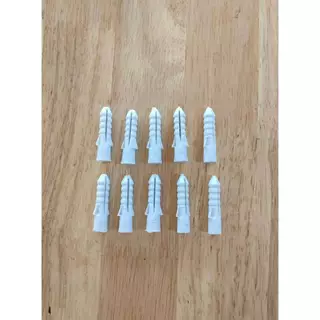 พุกพลาสติก พุ๊กพลาสติก พุกยึดติดผนัง เบอร์ 6,7,8 Wall plug (1กิโล) ใช้กับผนังปูน เหนียว ไม่แตกง่าย