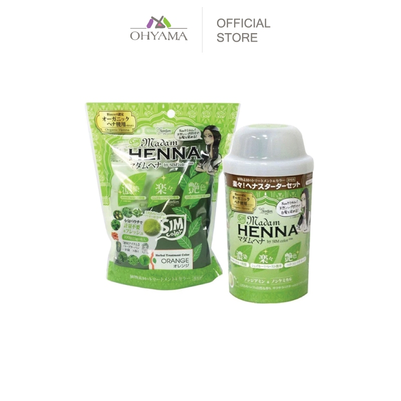 MADAM HENNA HERBAL TREATMENT COLOR มาดาม เฮนน่า ย้อมสีผม สูตรออแกนิค
