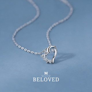 MEET💕พร้อมส่ง แฟชั่นสุดชิค สร้อยคอเงินแท้ Beloved สร้อยคอหัว…