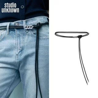STUDIO UNKNOWN - SS26 SSS Rope Belt เข็มขัดหนังสามารถดีไซน์การผูกใส่ได้