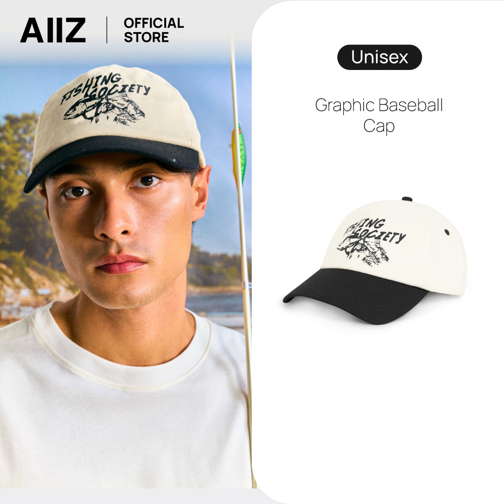 AIIZ หมวกเบสบอล ลายกราฟิก AIIZ Graphic Baseball Cap