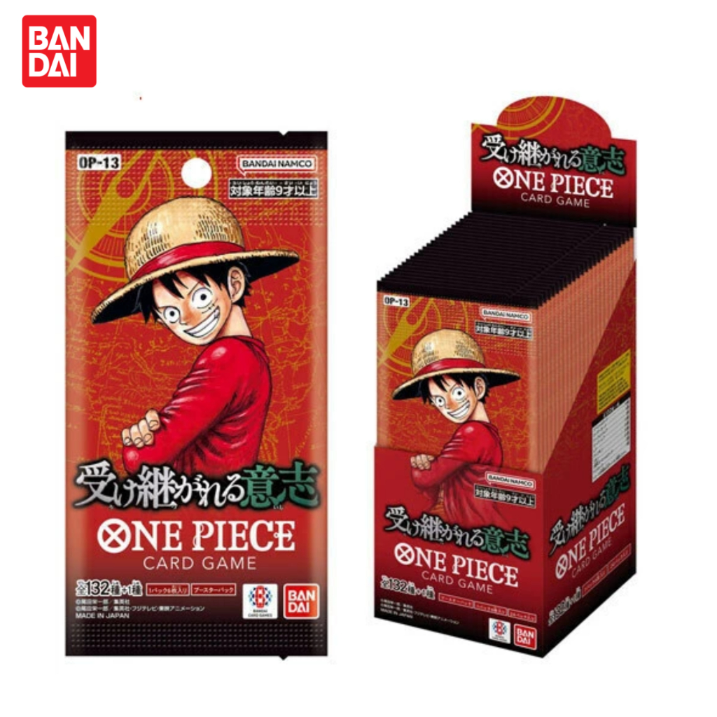 การ์ดเกม วันพีซ บูสเตอร์การ์ด กล่อง 24 แพ็ค BANDAI ONE PIECE Inherited Will「OP13」นักสะสม การ์ดแท้ ญี่ปุ่น