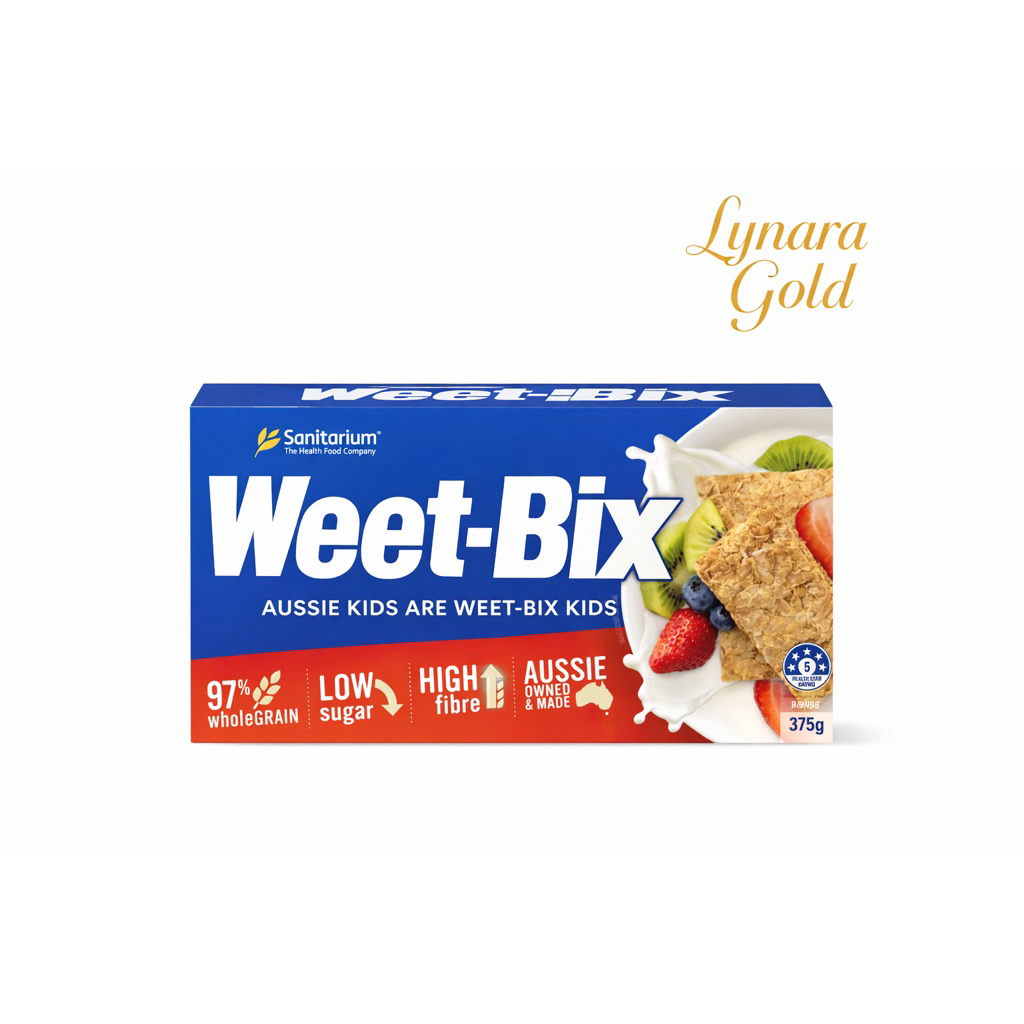 Weet-Bix Breakfast Cereal 375g ซีเรียลโฮลวีต วีตบิกซ์ อาหารเช้าเพื่อสุขภาพ