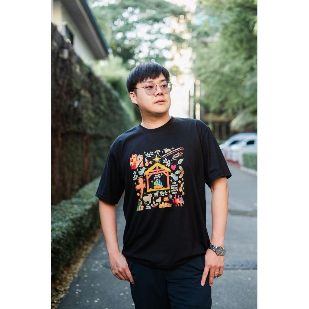 เสื้อคริสเตียน (ผู้ใหญ่) True Story of Christmas เสื้อคริสเตียนดูดี ใส่สบาย จาก 1Corinthians13Shirts