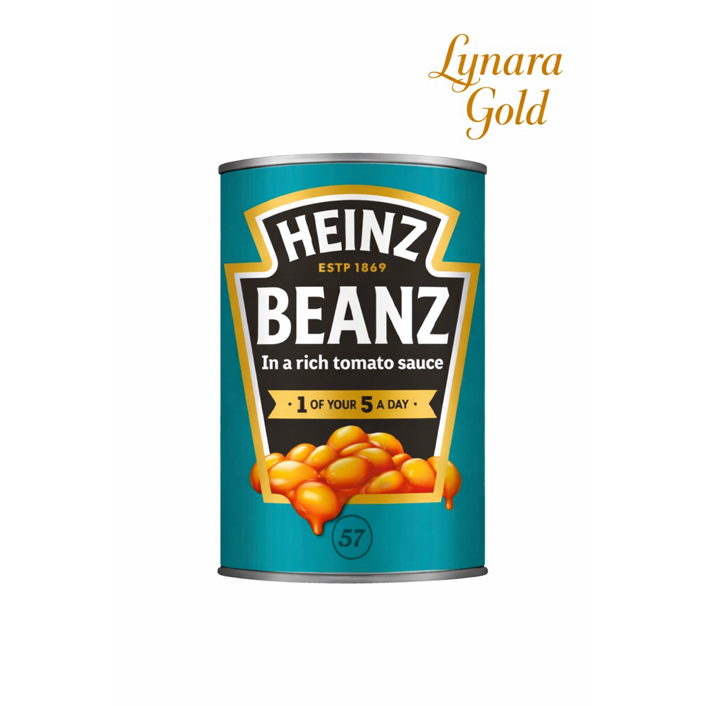 Heinz Beanz Baked Beans in Tomato Sauce 415g ถั่วอบในซอสมะเขือเทศ