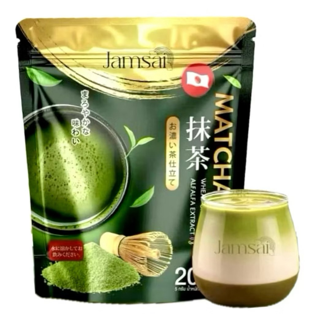 เสริมอาหารชนิดชงดื่ม "Jamsai Matcha Plus"