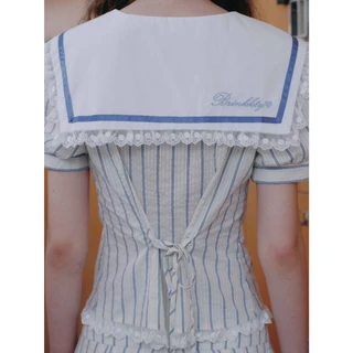 (พร้อมส่ง โค้ด 30% Max 1,000) STYLIST x Brinkkty -Blouses-Rosie-008- เสื้อกะลาสีแขนตุ๊กตา Pants-Rosie-006- กางเกง Capri