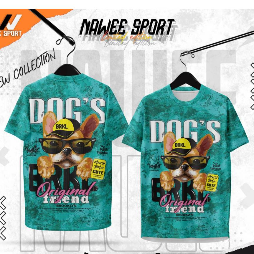 เสื้อพิมพ์ลาย DOG'S  ผ้าไมโคร มี 7 สี