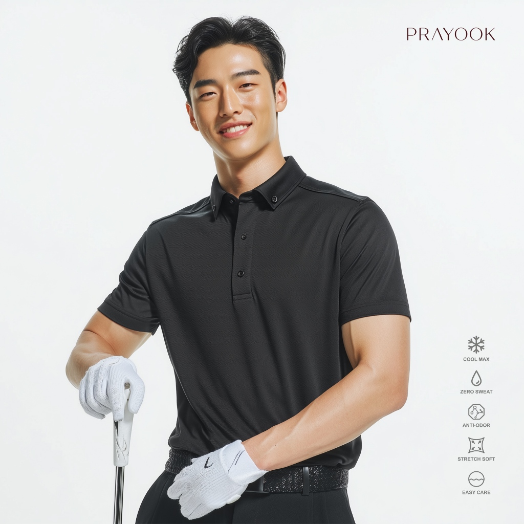 เสื้อโปโลปกเชิ้ต Black Ace Polo (BA01) Unisex