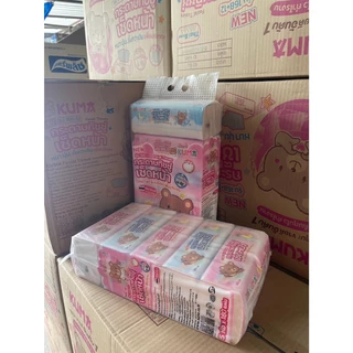 กระดาษเช็ดหน้าคุมะKUMA ห่อละ 168 + 12 แผ่น รวม 900 แผ่น