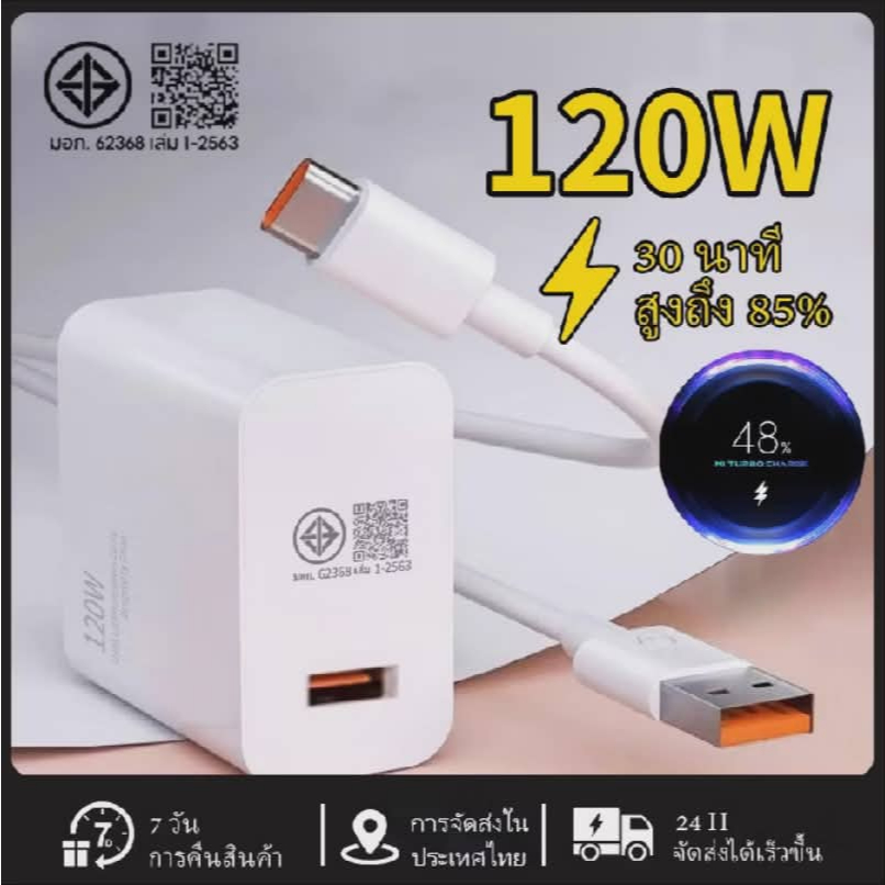 อแดปเตอร์สายชาร์จ หัวชาร์จ 120w,67w,33w ชาร์จเร็ว