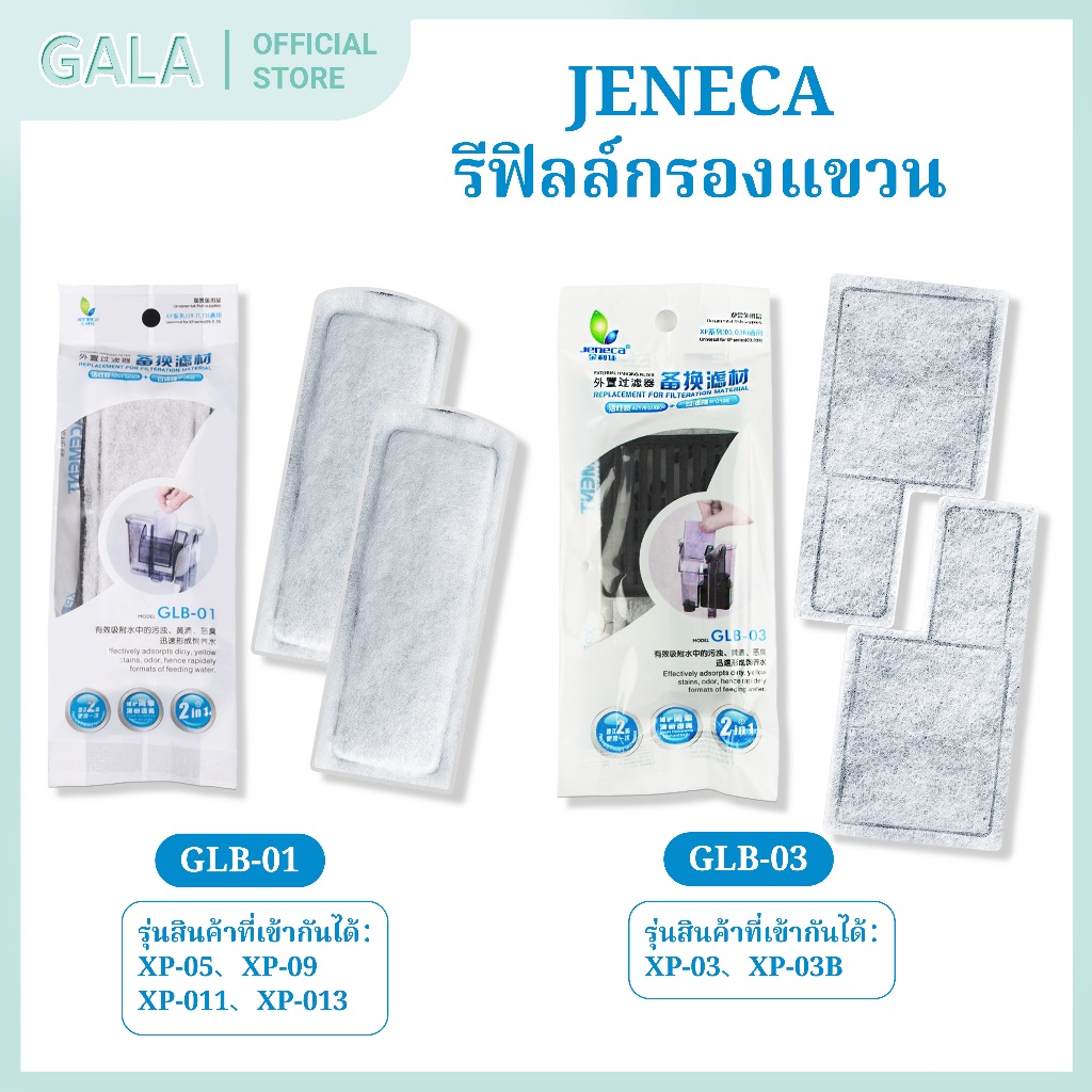แผ่นกรอง รีฟิลล์กรองแขวน  GLB01/GLB03 ไส้กรองแขวน เจนิก้า  สำหรับรุ่น XP03 XP05 XP09 XP11 XP13