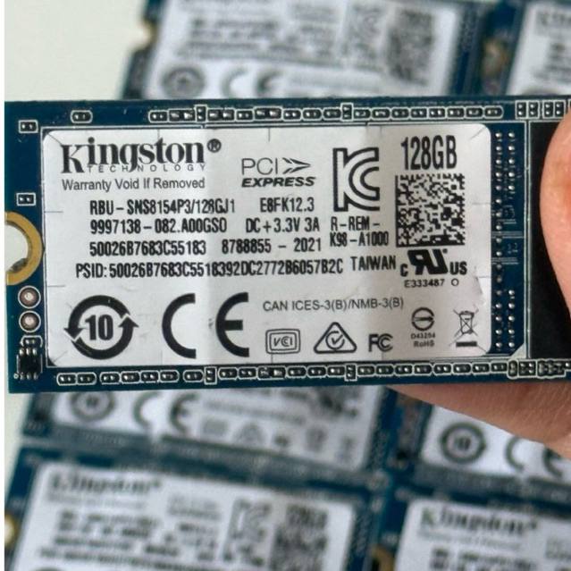 Kingston  M2: 128GB M.2 SSD SATA III 3.3V