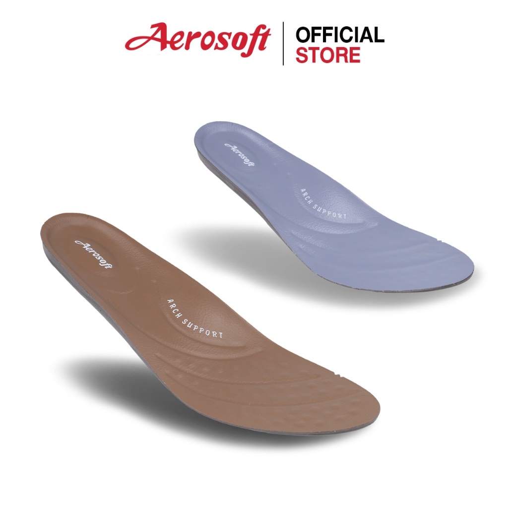 แผ่นรองเท้าเพื่อสุขภาพ มีหนุนอุ้งเท้า Aerosoft แอโร่ซอฟ PUW0601