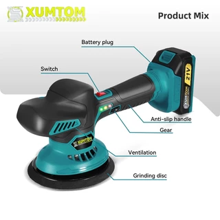 Makita 6 นิ้ว เครื่องขัดสีรถ 999V เครื่องขัดสีรถยนต์ ขัดเงารถยนต์ ปรับได้ 8ระดับ ขัดสี แผ่นขัด 4 แบบฟรี