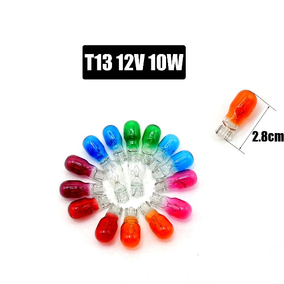 หลอดไฟเลี้ยว หลอดไฟหรี่ T13 12V 10W หลอดไฟเลี้ยวเเบบเสียบ T13 LED ไฟเลี้ยว [2 หลอด]  รถยนต์ มอเตอร์ไ