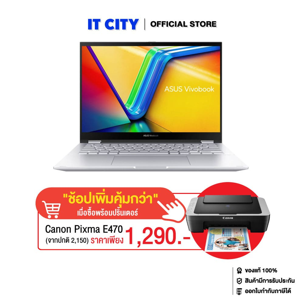 ASUS Vivobook S14 Flip TP3402VA-LZ575WA/i5-13420H/16GB/512GB SSD/Intel UHD Graphics/14"/W11/Office20