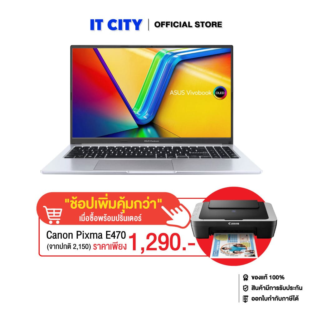 ASUS Vivobook 15 OLED X1505VA-OLED539WA/i5-13420H/16GB/512GB SSD/Intel Graphics/15.6"/Office2024+365