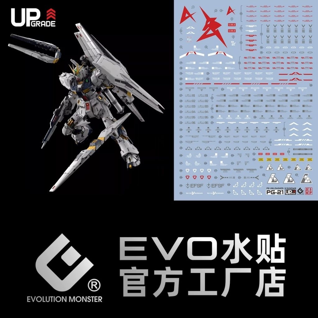 PG 1/60 RX-93 Unleashed Nu Gundam EVO Decal