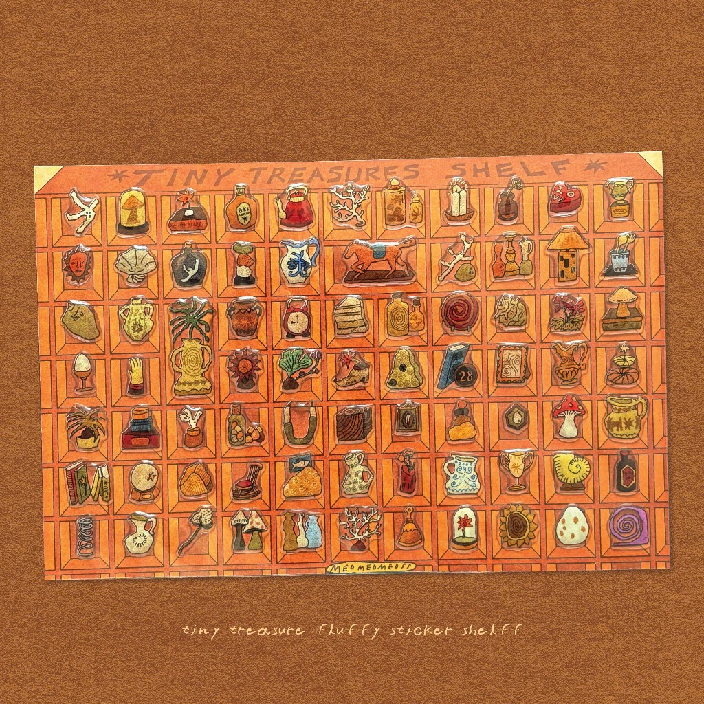 Medmedmedss Tiny Treasures Shelf Sticker สติกเกอร์ นูนใส