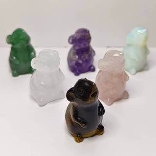 หนูมงคลหินแท้ แกะสลักเรียบสวย พลังมงคลเสริมโชคลาภ