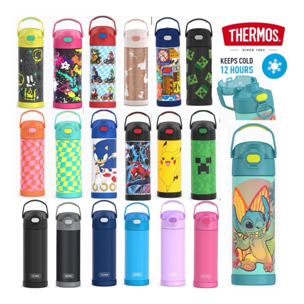 ✅Thermos usa เทอร์มอส กระติกเก็บเย็น 470 ml (16 oz.)💰จ่ายปลายทางได้💵 แท้💯