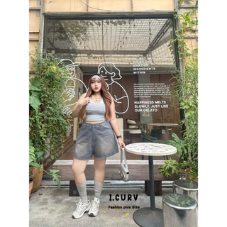 /LC/ กางเกงยีนส์ขาสั้น มีไซส์เอว34-48 ป้าย I.Curv เอวสูง ทรงหลวม สีสวยมาก แนะนำเก็บเลยทุกสี #พลัสไซส์