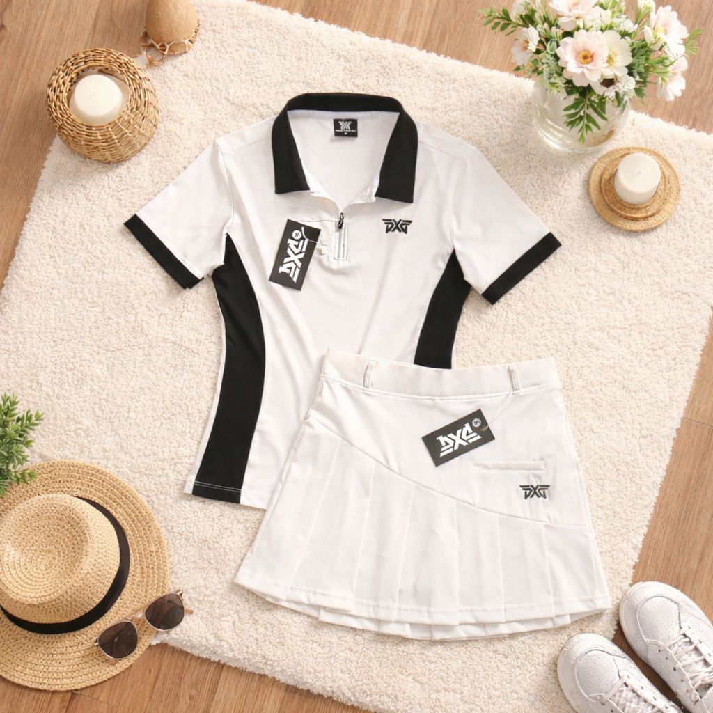 ‼️SALE‼️⛳PXG Golf Set Women's เซ็ทชุดกอล์ฟผู้หญิง เสื้อและกระโปรง