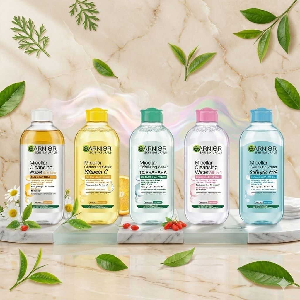 Garnier Micellar Cleansing Water 400 ml การ์นิเย่ ไมเซล่า คลีนซิ่ง ล้างเครื่องสำอาง
