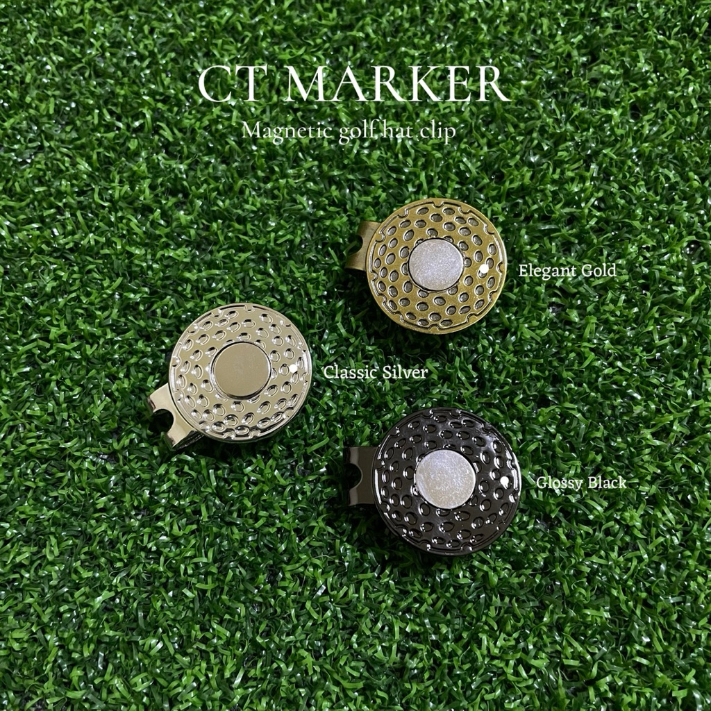 CT MARKERคลิปติดหมวกกอล์ฟ แป้นติดหมวกกอล์ฟ อุปกรณ์มาร์คกอล์ฟ ส่งใน จำนวน1ชิ้น