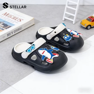 ส่งจากไทย 🚚 STELLAR (เพิ่ม2เบอร์)รองเท้าแตะรัดส้นเด็กลายการ์ตูนยางEVA พื้นนิ่ม ใส่สบาย มีกันลื่น 3-8 ปี