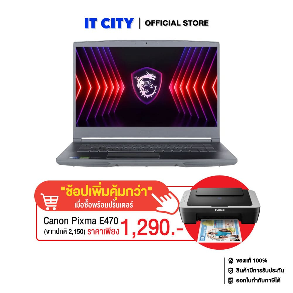 MSI Thin 15 B13UC-3266TH/i5 13420H/16GB(8x2)/512GB/RTX3050_4GB/15.6"_144Hz/Cosmos Gray/Win11/2Y CO6-