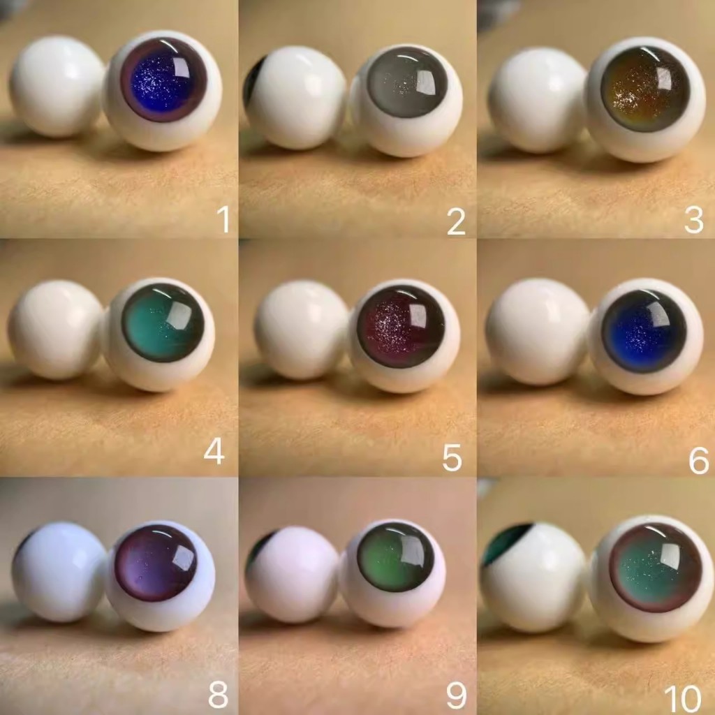 1Pair 24/26/30/32mm Eyeball For BJD Doll Safety Animal Toy Glass Eyes DIY Dolls Making Crafts Handma